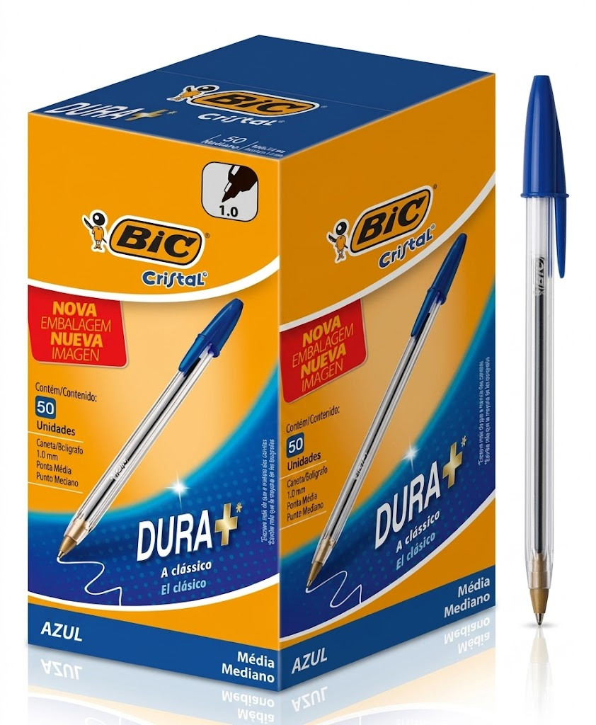 Caneta Bic Esferográfica Cristal C/50 Unidades