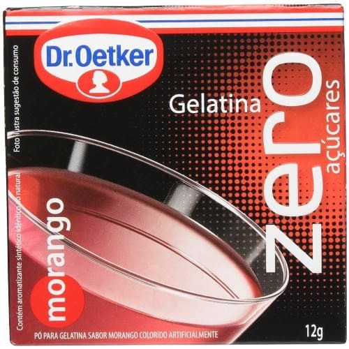 Gelatina Dr Oetker Morango Zero Caixa 12g