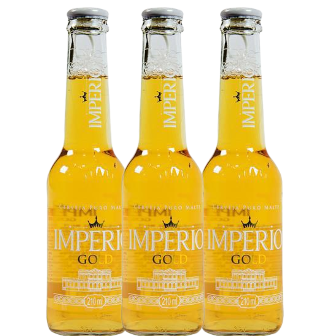 PROMOÇÂO.. 03 IMPERIO GOLD LONG NECK 210ML