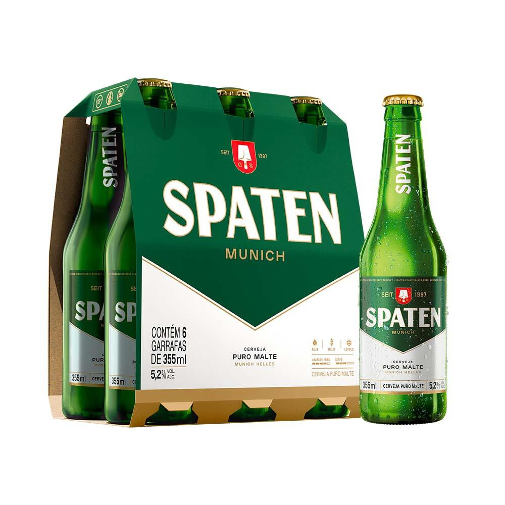 CX CERVEJA SPATEN LONG NECK 355ML C/6UN¬