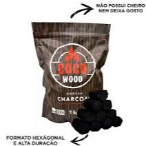  CARVÃO DE COCO  WOOD 1 UN