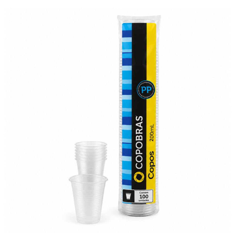 COPO PP 200ML COPOBRAS C100 TR