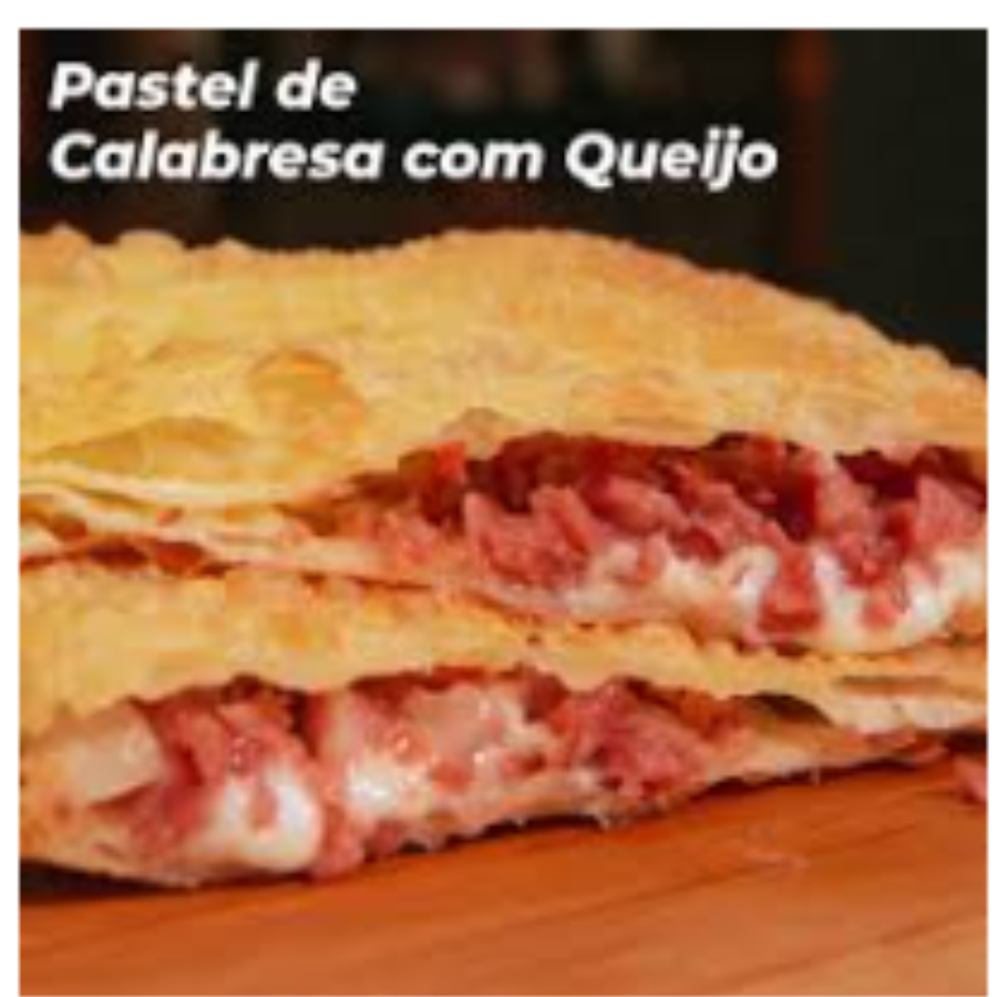 PASTEL CALABRESA COM QUEIJO