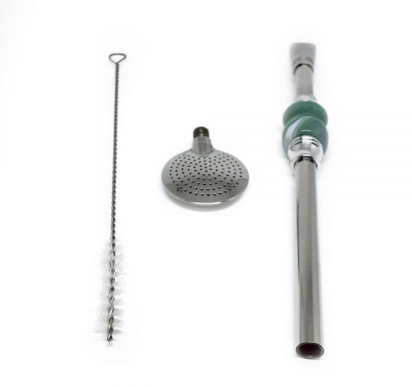 BOMBA P/CHIMARRAO INOX PEDRA CUIA C/LIMPADOR