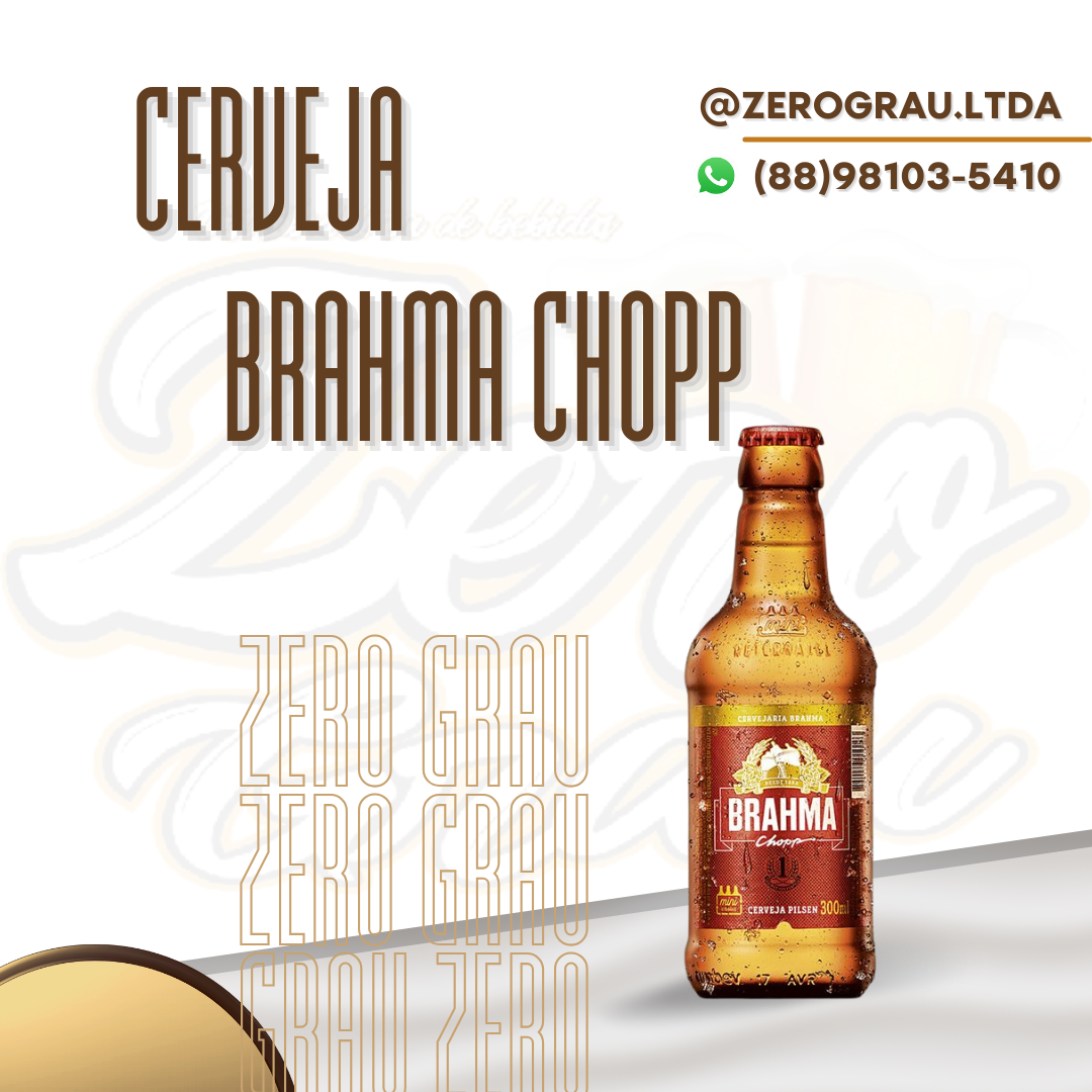 CERVEJA BRAHMA CHOPP 300ML ( RET )
