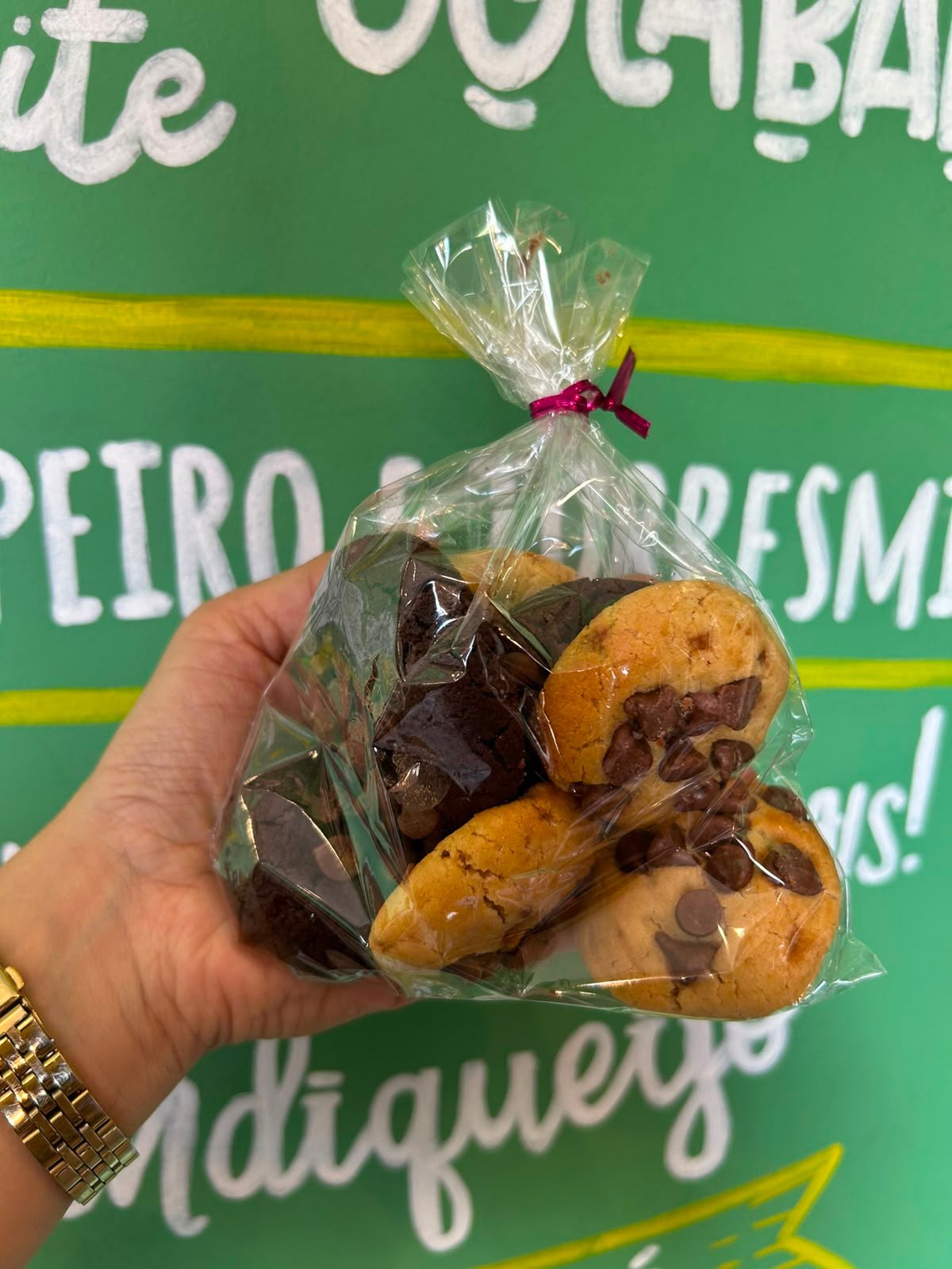 Cookies Mistos  Tradicional e Chocolate com Gotas de Chocolate - 170g