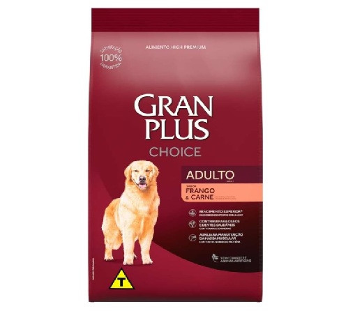Gran Plus CHOICE frango e carne 20kg 