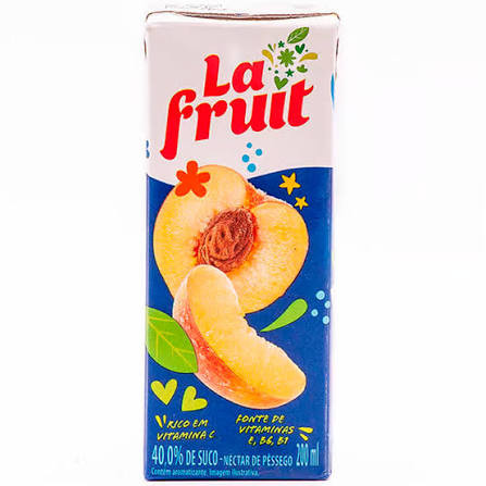SUCO MACA E PESSEGO LA FRUIT 200ML