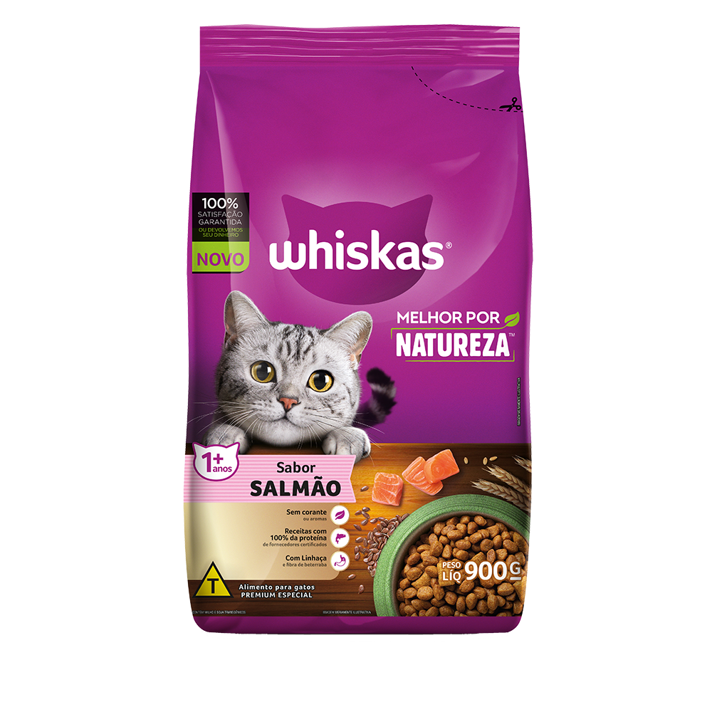 Whiskas Adultos 900grs Salmão