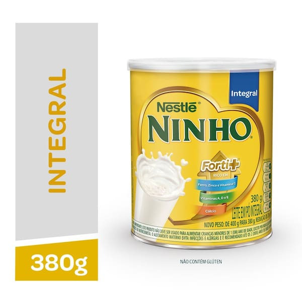 Leite em Pó Integral Ninho 380g