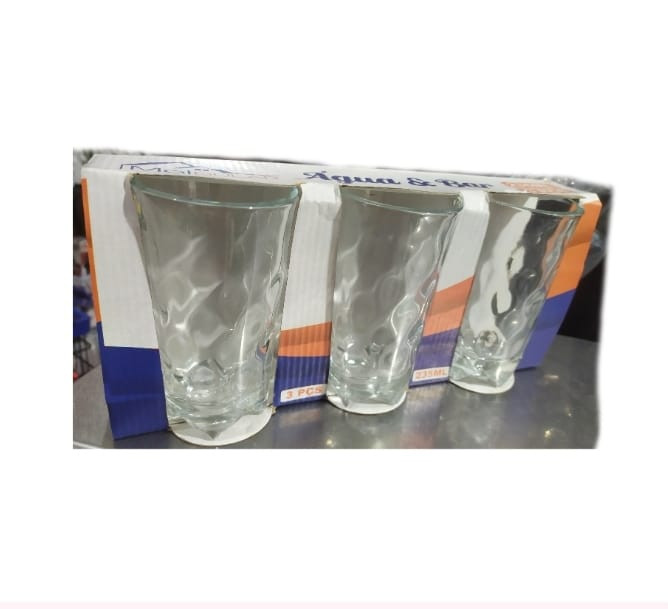 JOGO / CONJUNTO DE  COPO AGUA E BAR 235ML 3PCS 