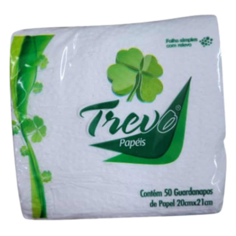 GUARDANAPO PAPEL TREVO 20X21 C/50UN