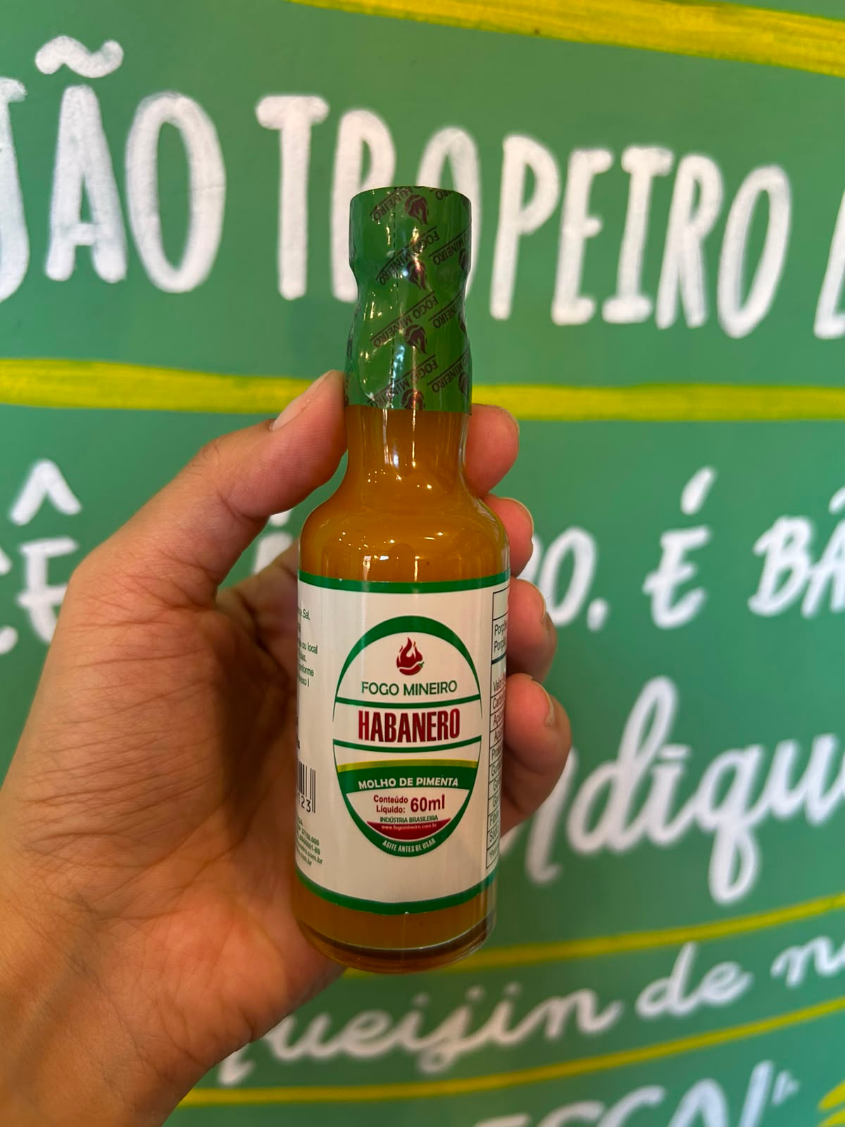 Molho de Pimenta Habanero Fogo Mineiro - 60ml
