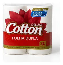 PAPEL HIG COTTON FOLHA DUPLA 30M C/4 UN
