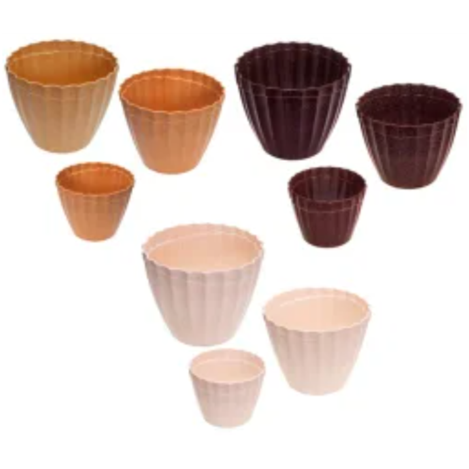 VASO REDONDO EVO PMG 18CM CORES SORTIDO