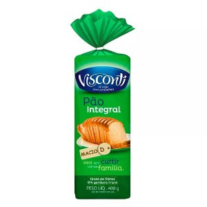 PAO DE FORMA  36% INTEGRAL VISCONTI 400G