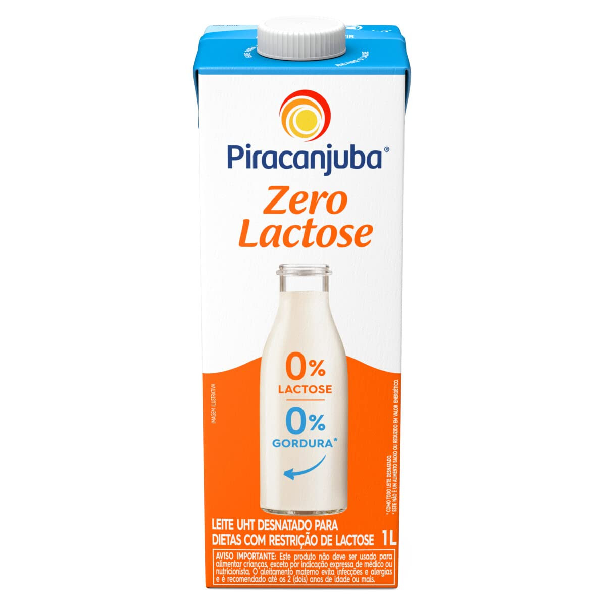 Leite piracanjuba 1L zero lactose desn 