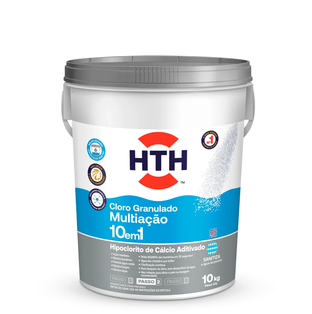 CLORO 10kg - HTH 10/1 (Cinza)