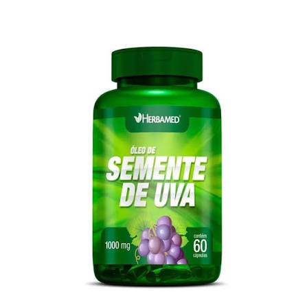 Oleo De Sem Uva 1000mg Herbamed Pt 60cap