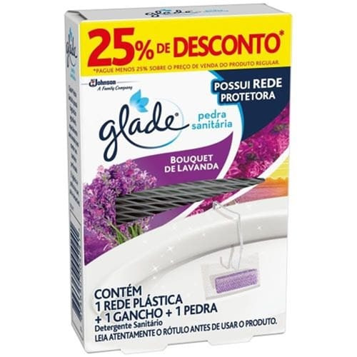 Kit Pedra Sanitária Bouquet Lavanda 25% de Desconto Glade 25g