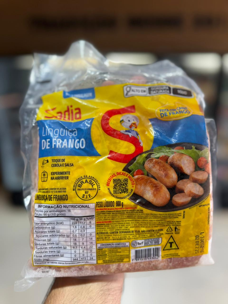 LINGUIÇA TOSCANA DE FRANGO 