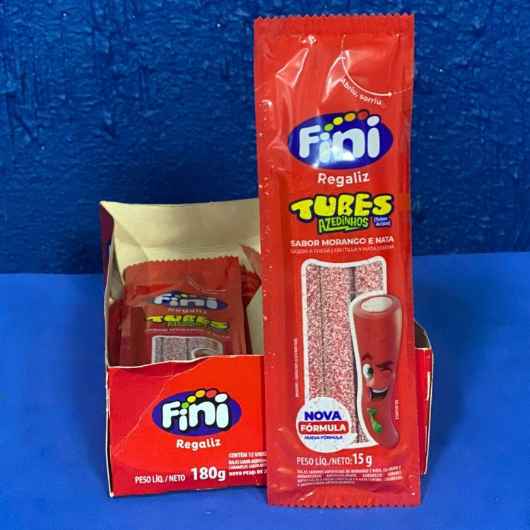 TUBES AZEDINHO MORANGO FINI 15G