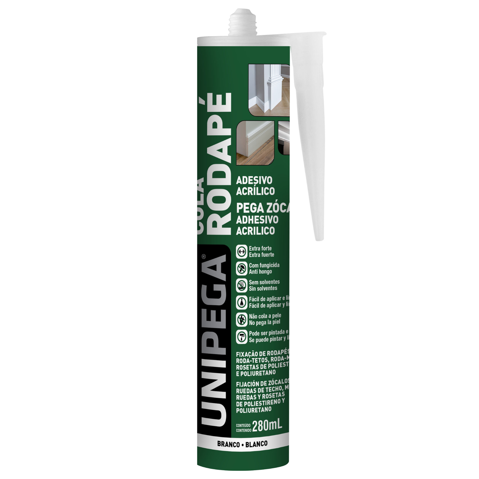 Cola Rodapé 280ml - Unipega 