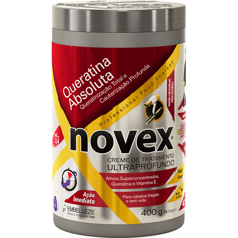 CREME TRATAMENTO NOVEX QUERATINA ABSOLUTA 1KG¬