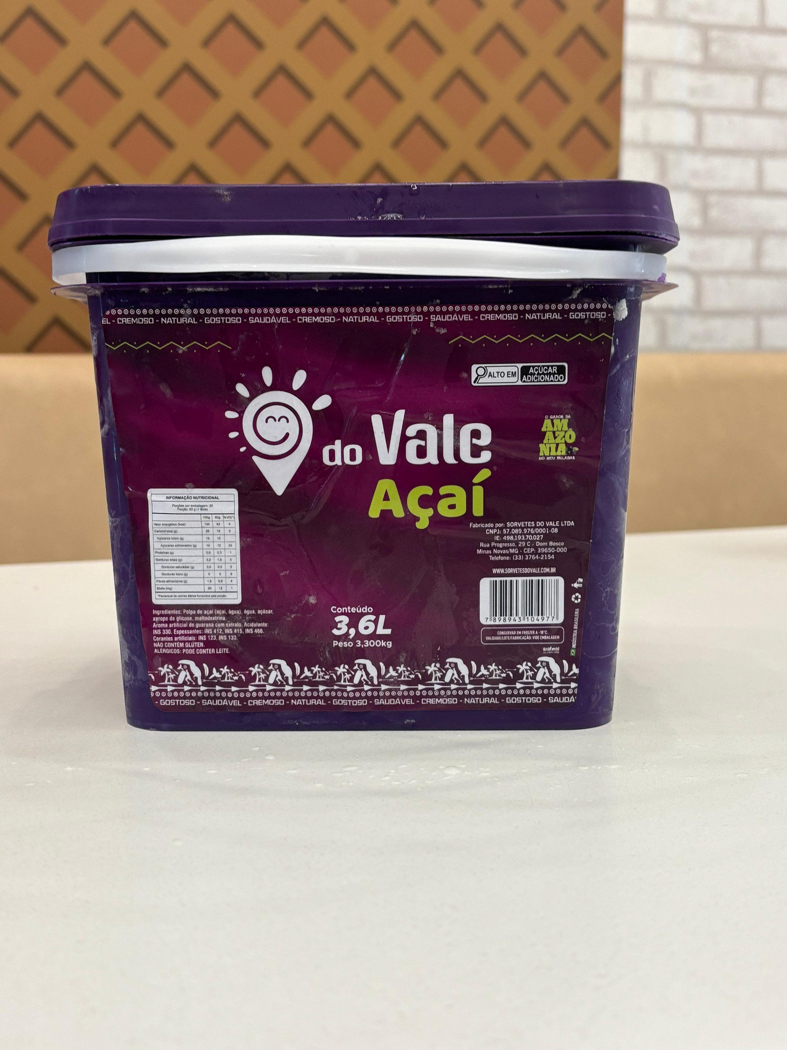 AÇAI 3.6 LITROS 