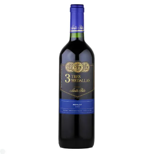 VINHO 3 MEDALLAS MERLOT 750ML