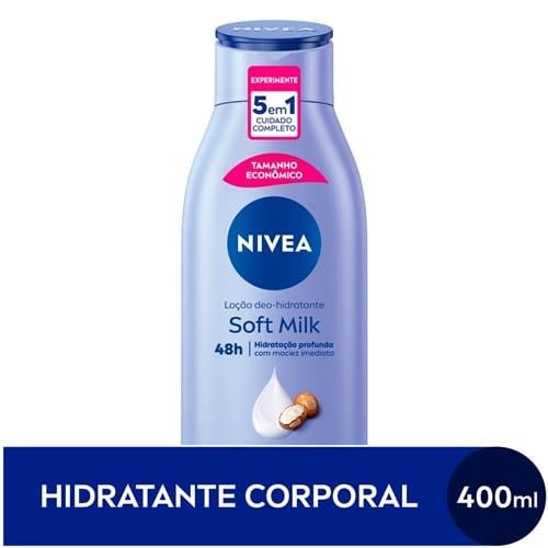 Loção Hidratante Nivea Soft Milk Embalagem 400ml