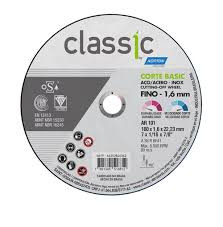 DISCO CORTE METAL/AÇO NORTON FINO CLASSIC 180X1,6X22MM