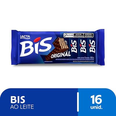 Chocolate Wafer Ao Leite Bis Lacta 100,8g