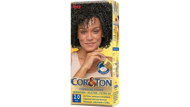 COLORAÇÃO TINTURA COR & TON PRETO 2.0