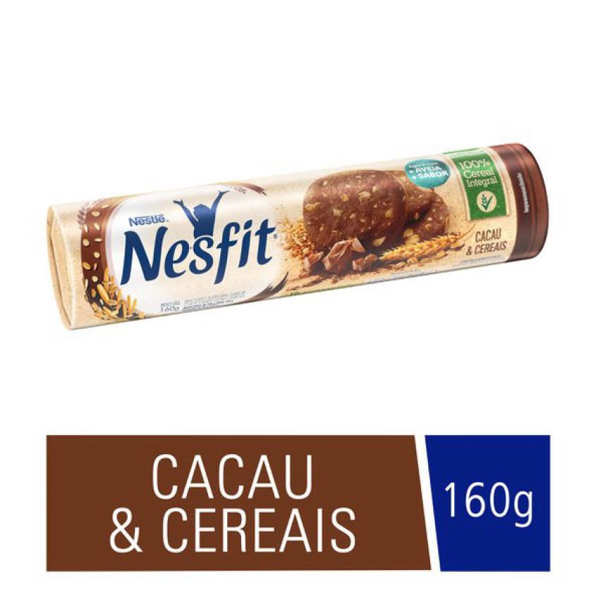 BISCOITO NESTLÉ NESFIT CACAU E CEREAIS 160G