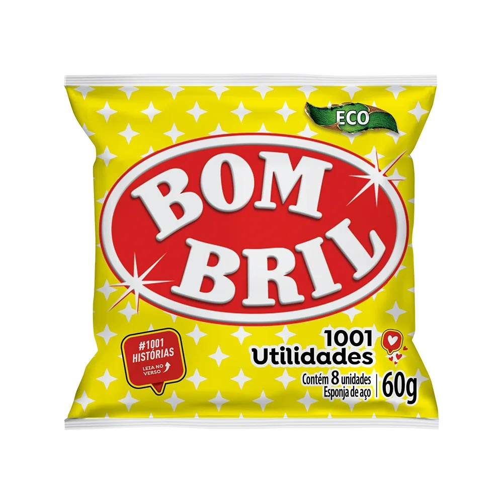 LÃ DE AÇO BOMBRIL 45G 6 UN.