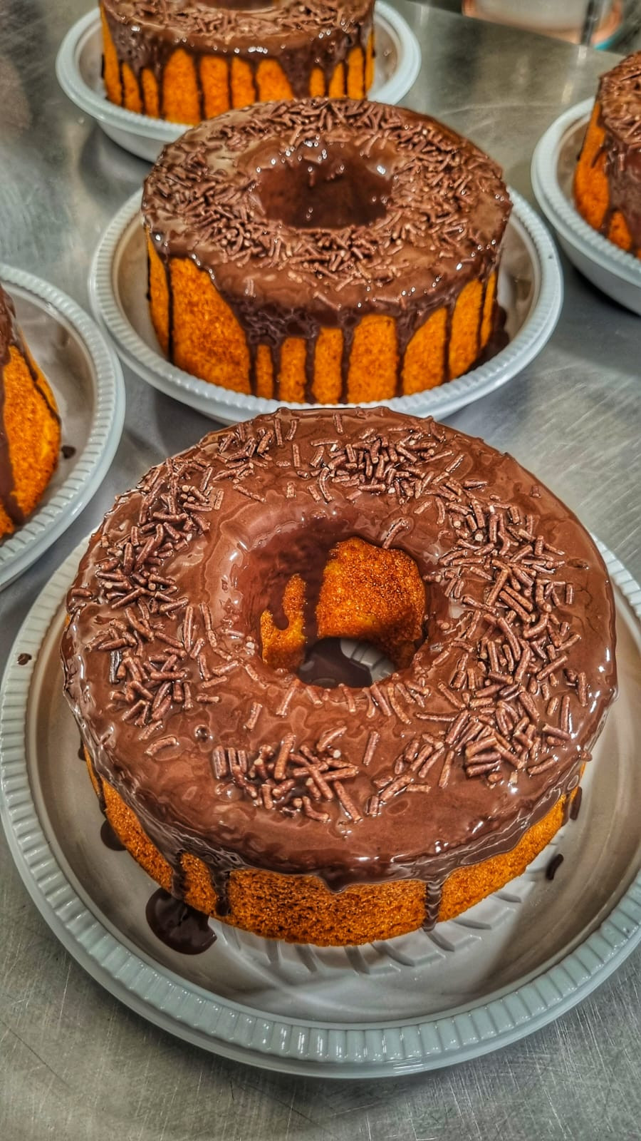 Bolo De Cenoura C/ Ganache Cremosa 300Gr