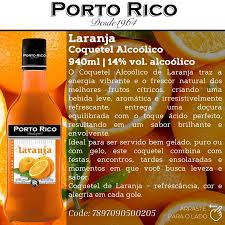 Coquetel Porto Rico Laranja 940ml