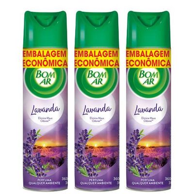 Combo 3x Bom Ar Lavanda Spray