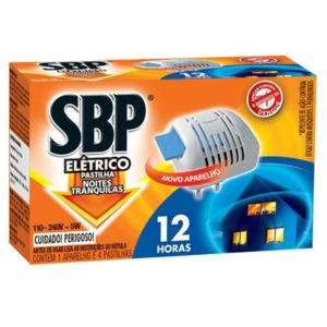 REPELENTE SBP ELETRICO PASTILHA+REFIL C/4 PASTILHA