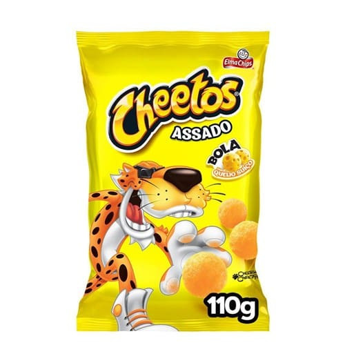 Salgadinho de Milho Bola Sabor Queijo Suiço Elma Chips Cheetos 110g