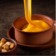 Queijo Cheddar derretido