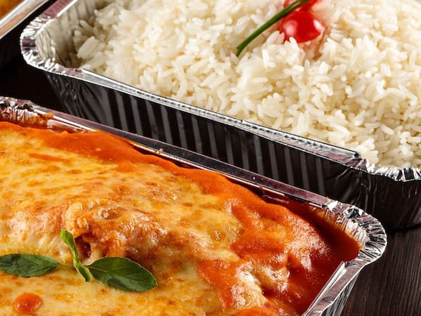 Bife Parmegiana c/ Arroz Branco