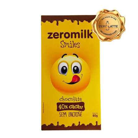 Chocolate Smiles Zeromilk 40% Cacau Genevy 70g