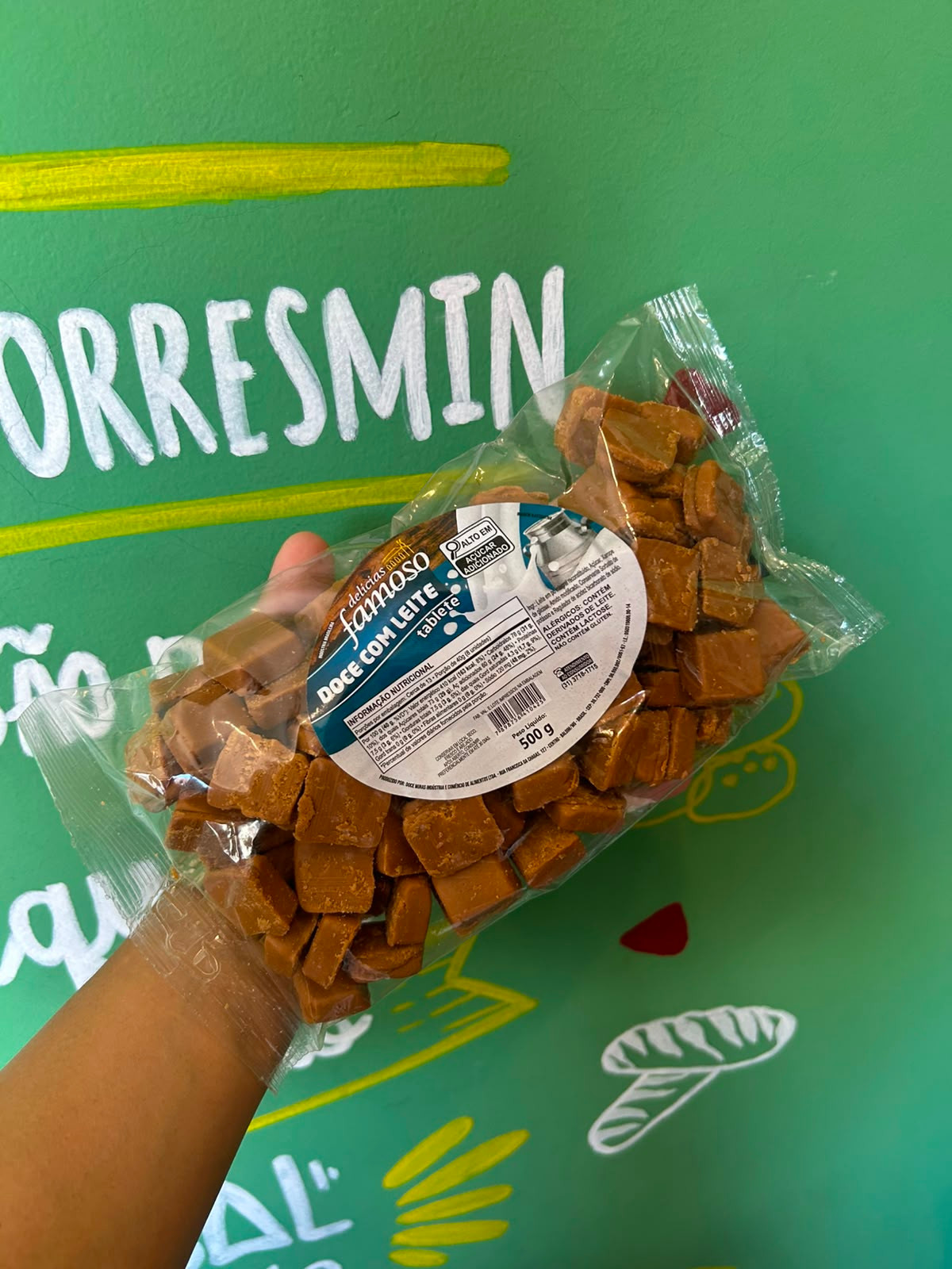 Doce de Leite em Tabletes  Famoso 500g