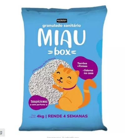 Miau Box Areia Higenica p\ Gatos 4Kg