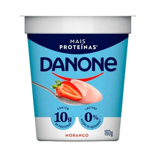 Iogurte Danone zero lactose protein morango 160g