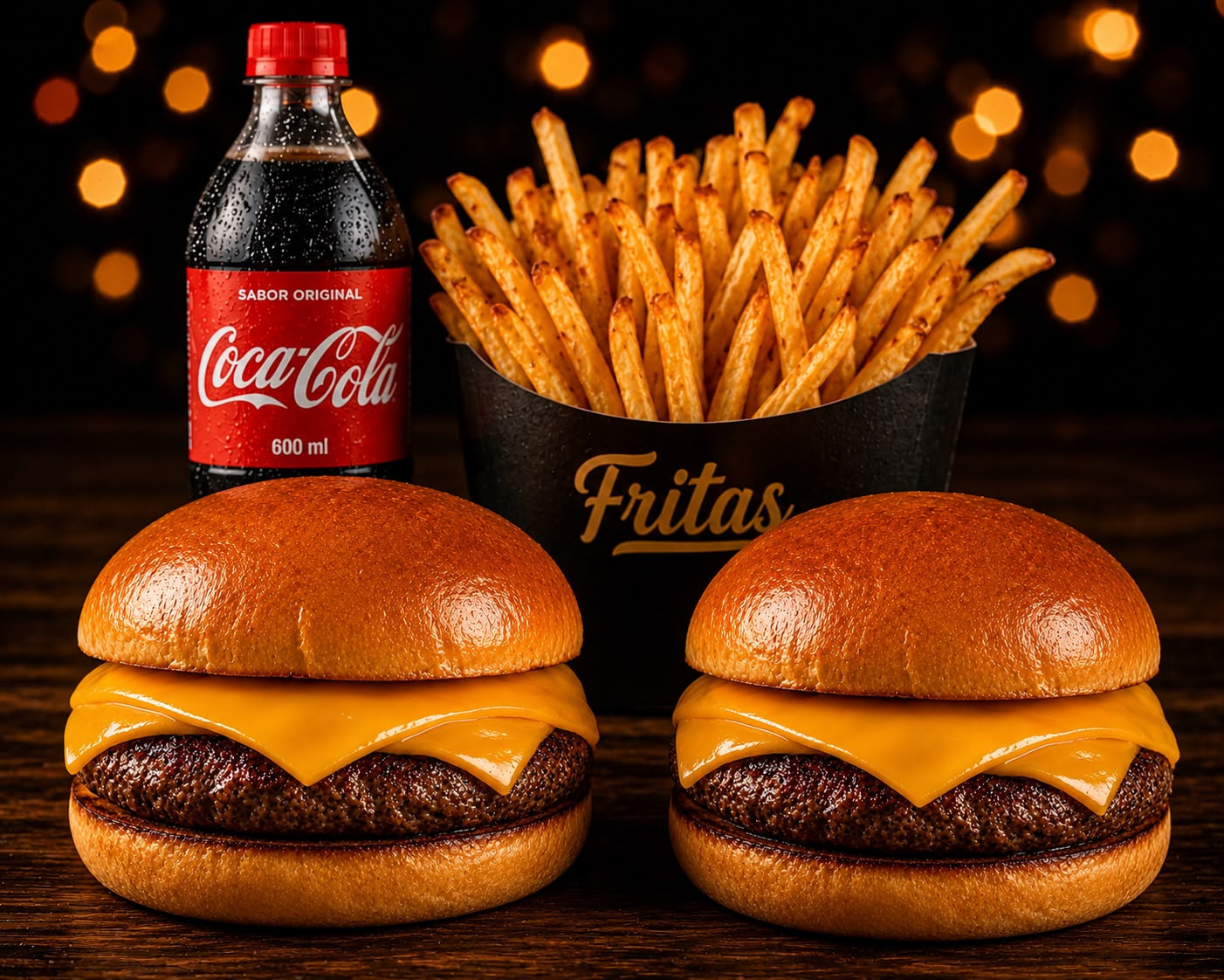 COMBO CASAL PÃO CARNE E QUEIJO 