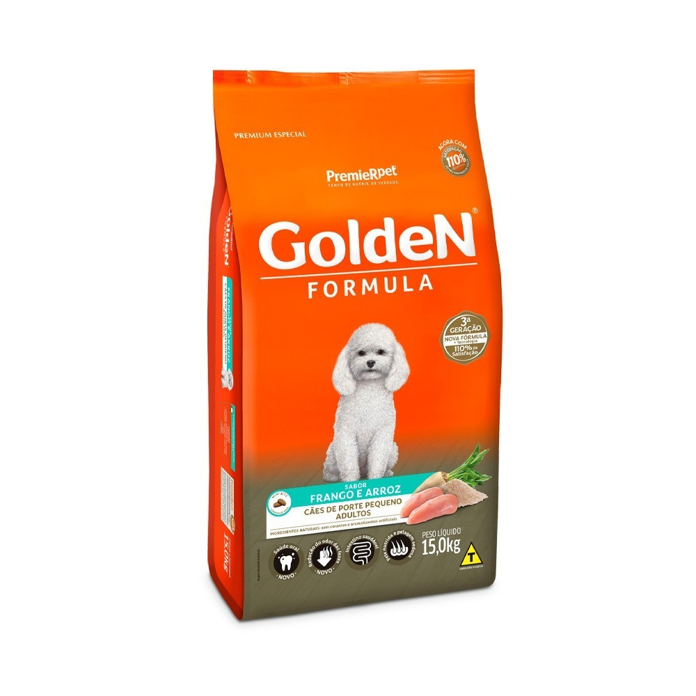 Golden Adulto Pequenas e Minis Frango e Arroz 15kg