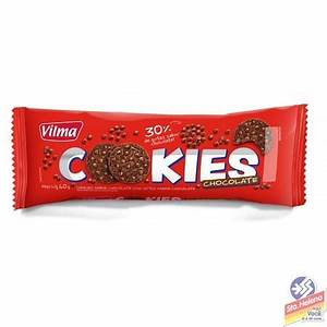 BISCOITO VILMA COOKIES CHOCOLATE C/ GOTAS CHOCOLATE 60G